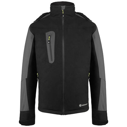 Beeswift Padded Rain Jacket, Black& Grey, Medium
