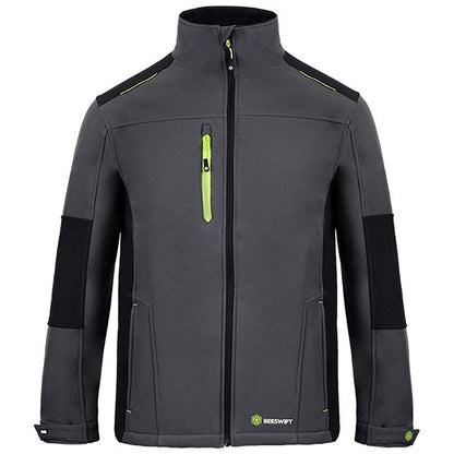Flex Softshell Two-Tone Jacket, Grey & Black, 3XL