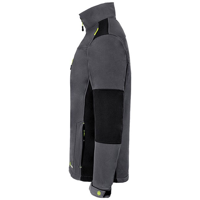Flex Softshell Two-Tone Jacket, Grey & Black, Medium