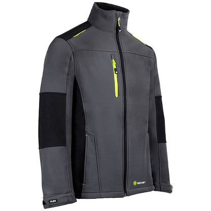 Flex Softshell Two-Tone Jacket, Grey & Black, Small