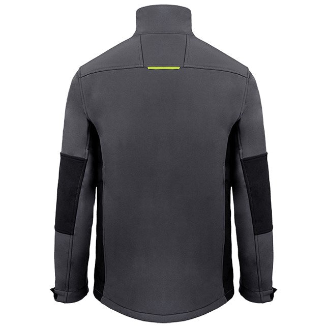 Flex Softshell Two-Tone Jacket, Grey & Black, Small