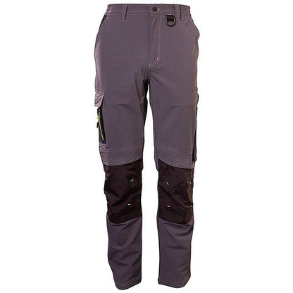 Flex Workwear Two-Tone Trousers, Grey & Black 40R