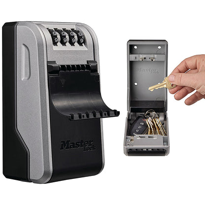 Master Lock Wall Mounted Key Lock Box, Black/Grey