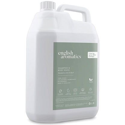 English Aromatics Refill Shampoo + Body Wash, 5 Litres, Pack of 2 Easy2Order : SGL19287