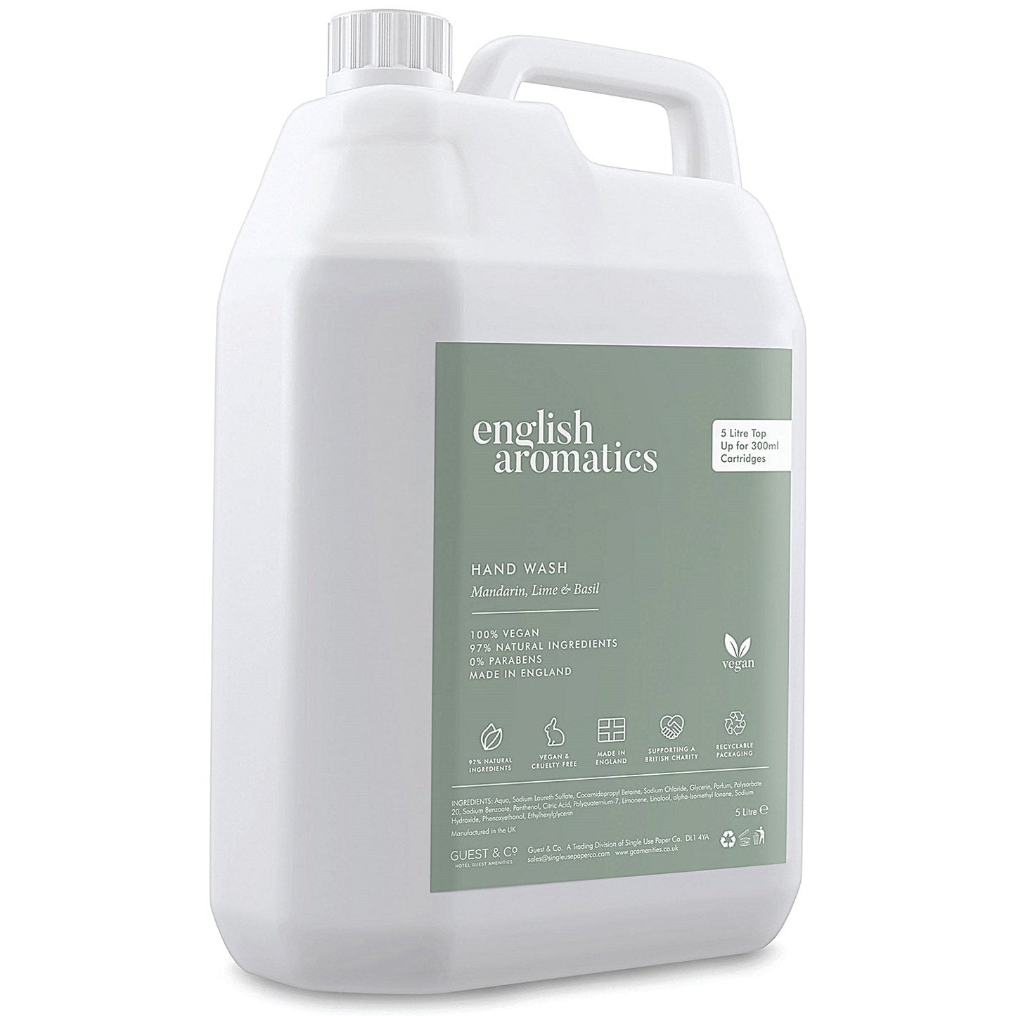 English Aromatics Refill Hand Wash, 5 Litres, Pack of 2 Easy2Order : SGL19289