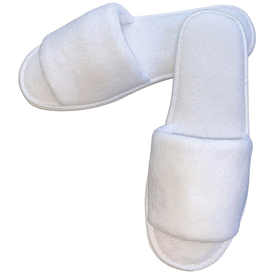 Coral Fleece Slipper in Paper Bags, Open Toe, 30cm, EVA Sole, Pack of 100 Easy2Order : SGL23892