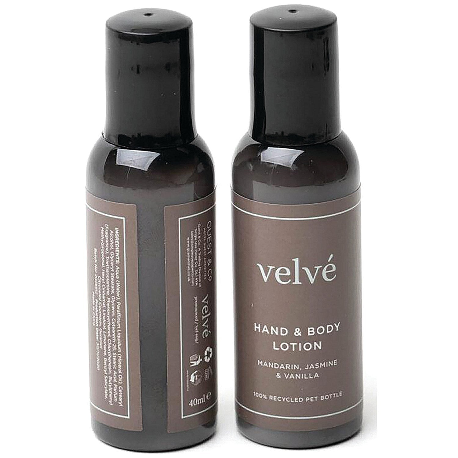 Velve Hand and Body Lotion Bottle, 40ml, Pack of 200 Easy2Order : SGL47380