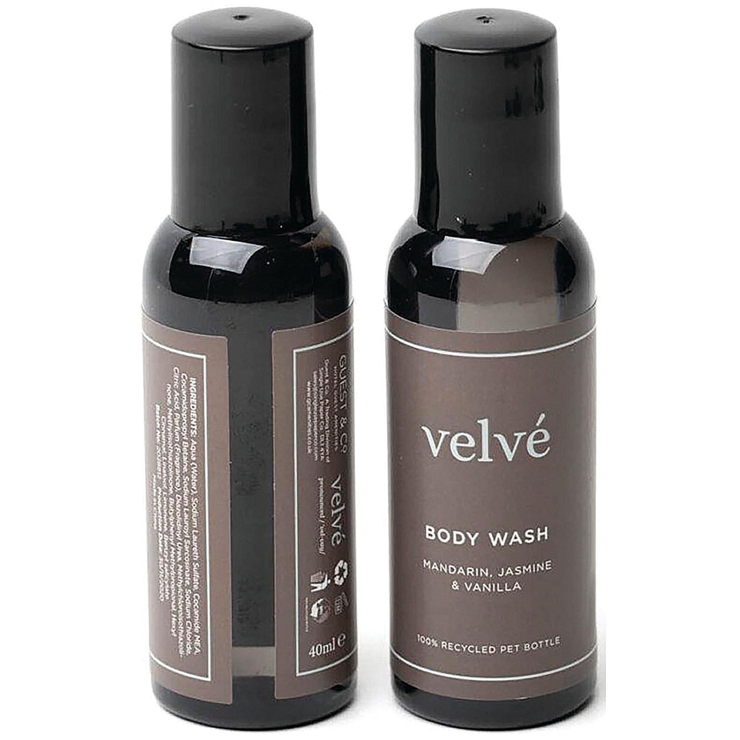 Velve Body Wash Bottle, 40ml, Pack of 200 Easy2Order : SGL87975