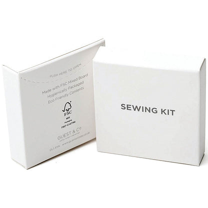 White Boxed Eco Sewing Kit, 6 Thread Standard, Pack of 250