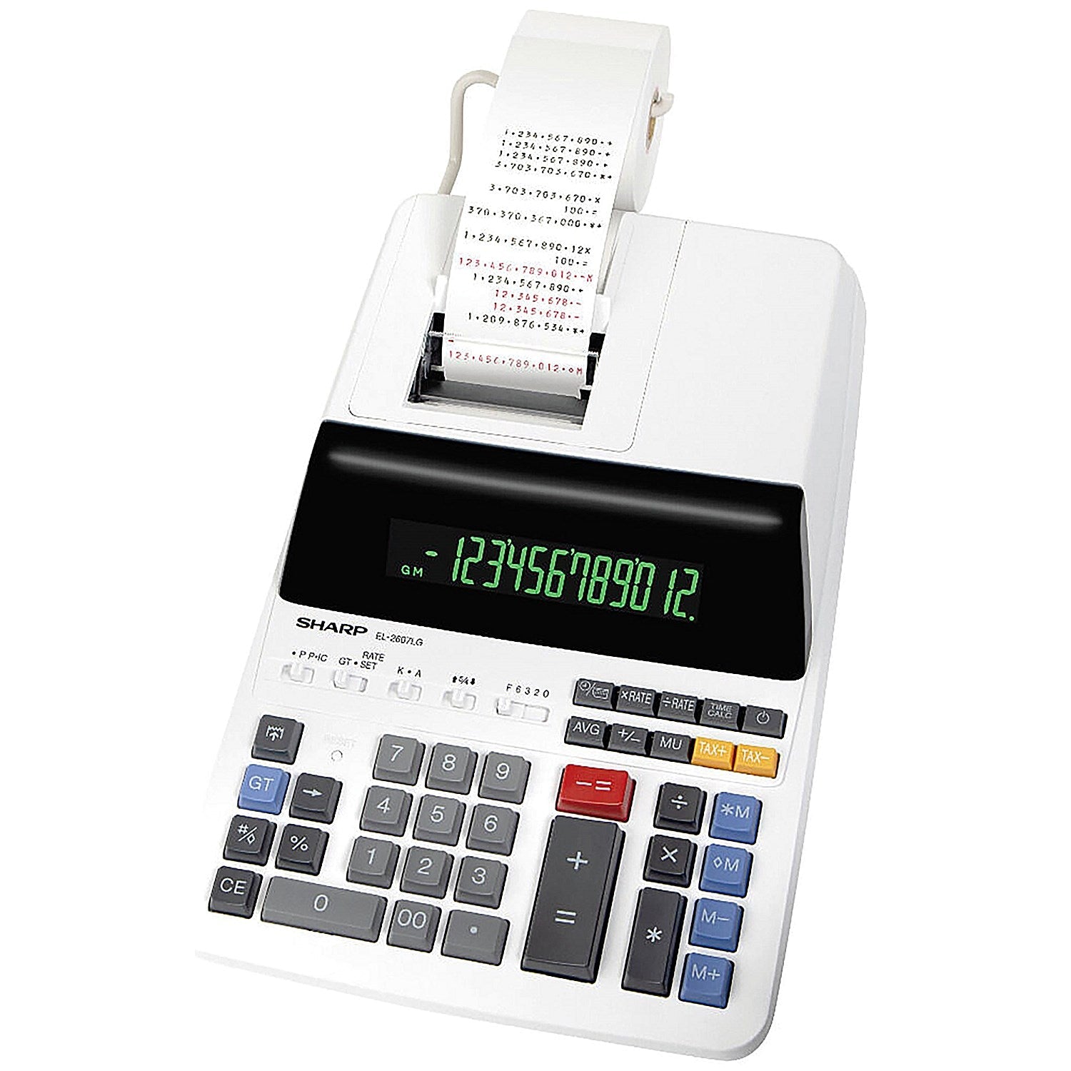 Sharp El-2607V Professional Printing Calculator SH-EL2607LG Easy2Order : SH17192