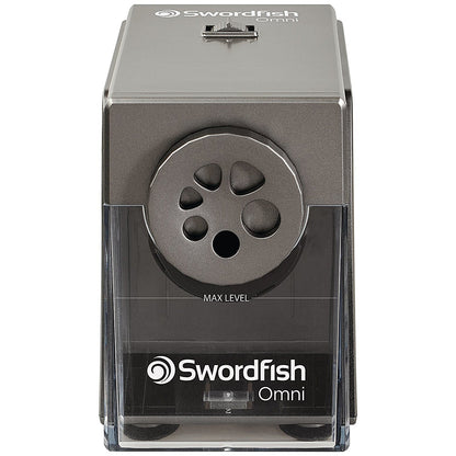 Swordfish Omni Electric Pencil Sharpener Silver