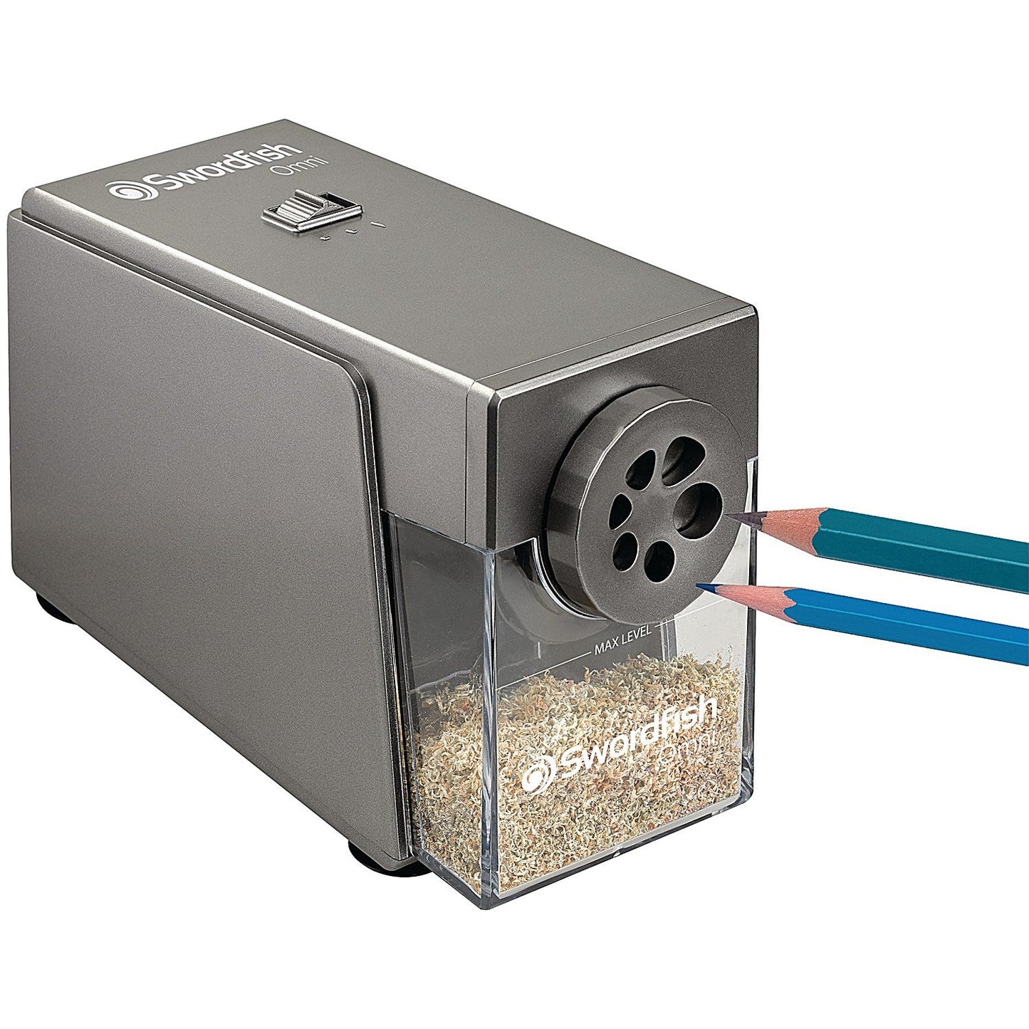 Swordfish Omni Electric Pencil Sharpener Silver
