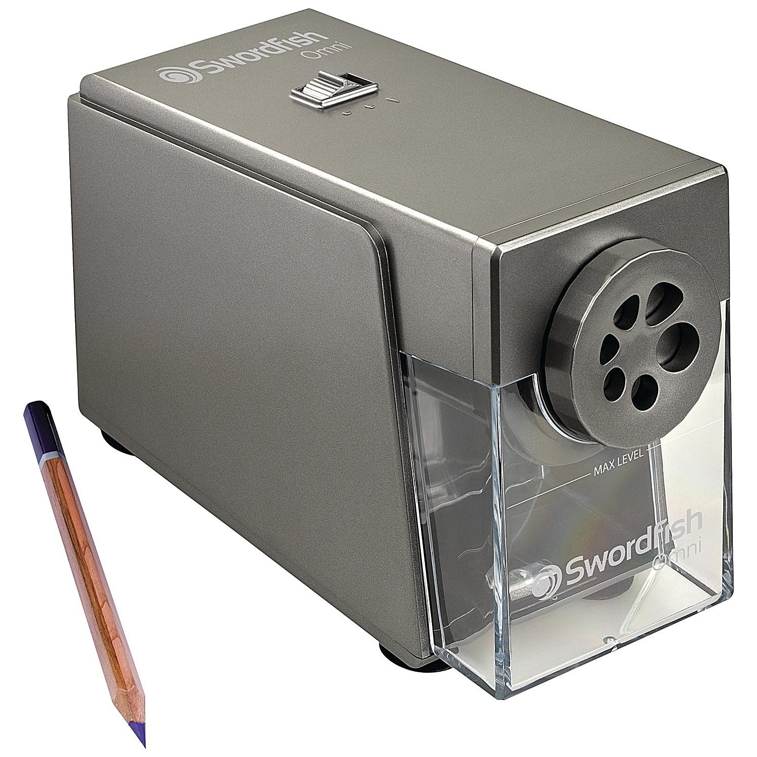 Swordfish Omni Electric Pencil Sharpener Silver Easy2Order : SK01126