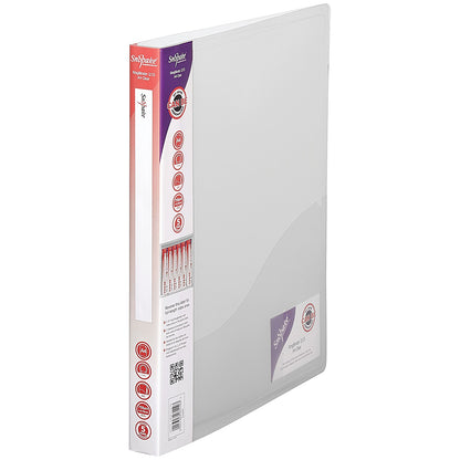Snopake Ring Binder, A4, 2 O-Ring, 15mm Capacity, Clear, Pack of 10