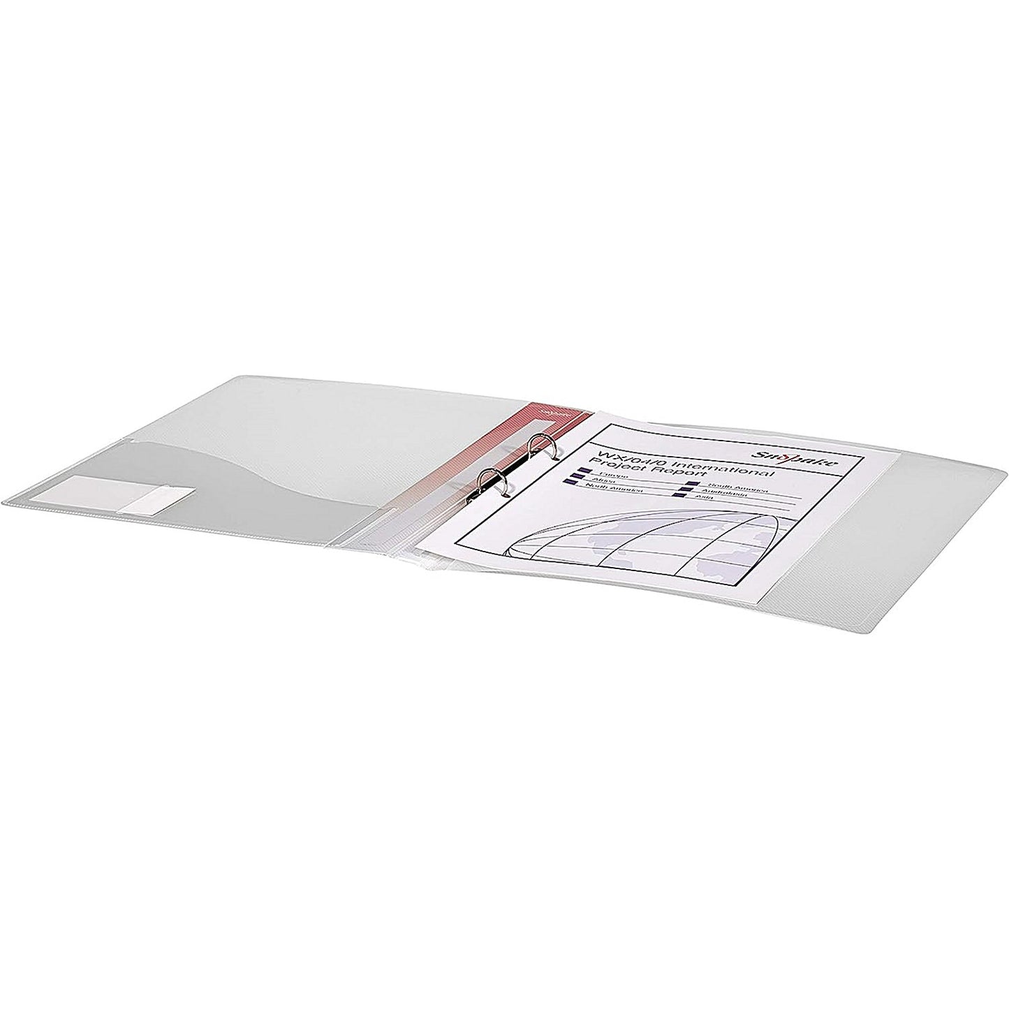Snopake Ring Binder, A4, 2 O-Ring, 15mm Capacity, Clear, Pack of 10
