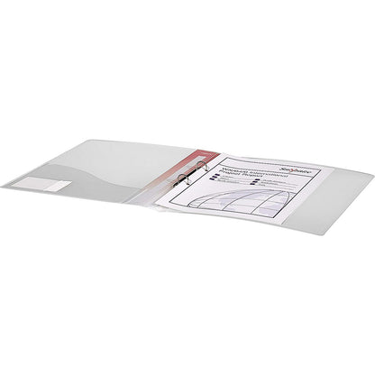 Snopake Ring Binder, A4, 2 O-Ring, 15mm Capacity, Clear, Pack of 10