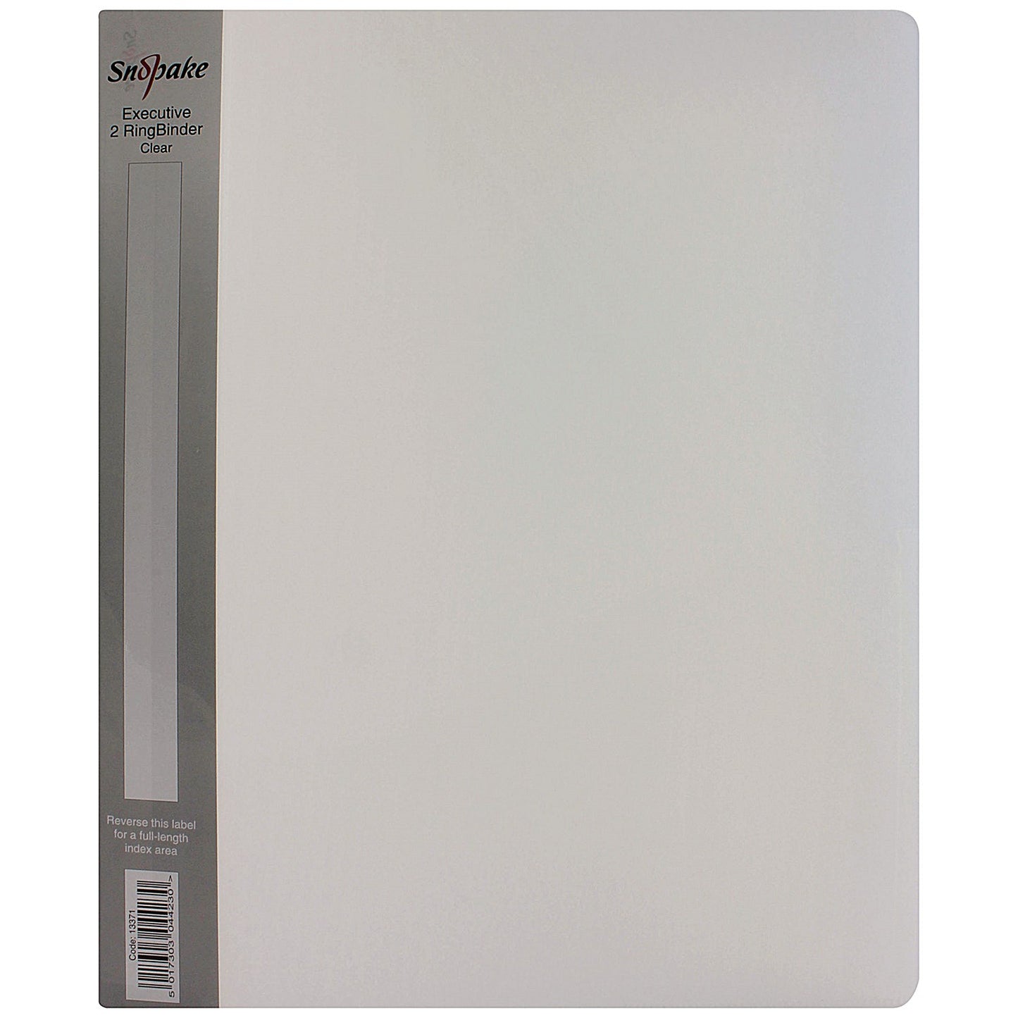 Snopake Executive Ring Binder, A4, 2 O-Ring, 25mm Capacity, Clear
