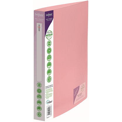 Snopake Reborn A4 Ring Binder, 2 O-Ring, 25mm Capacity, Assorted, Pack of 5