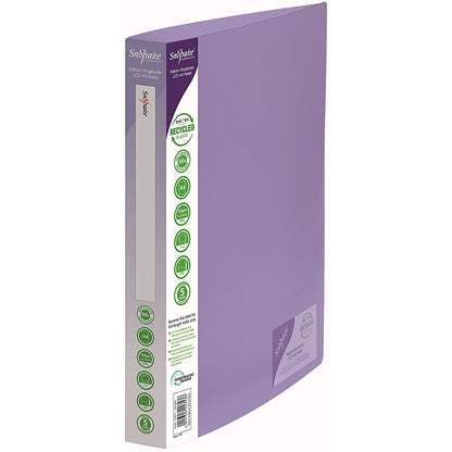 Snopake Reborn A4 Ring Binder, 2 O-Ring, 25mm Capacity, Assorted, Pack of 5