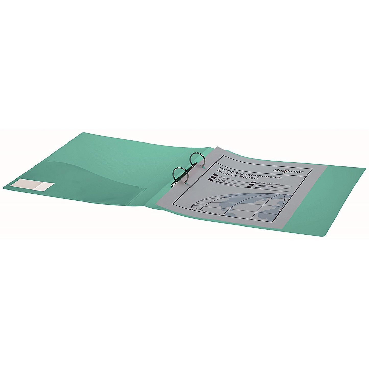 Snopake Reborn A4 Ring Binder, 2 O-Ring, 25mm Capacity, Assorted, Pack of 5