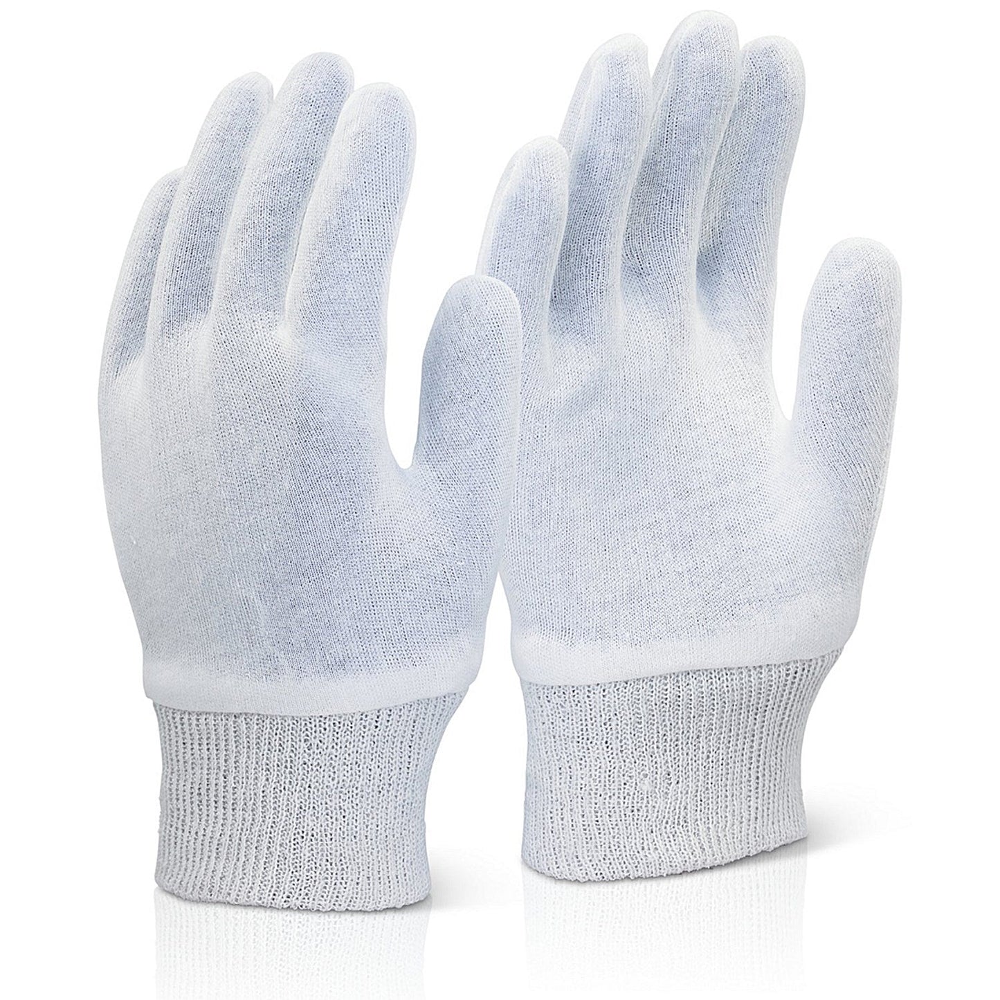 Beeswift Stockinette Knitwrist Gloves, Super White, Medium, Pack of 600 Easy2Order : SKWSNM