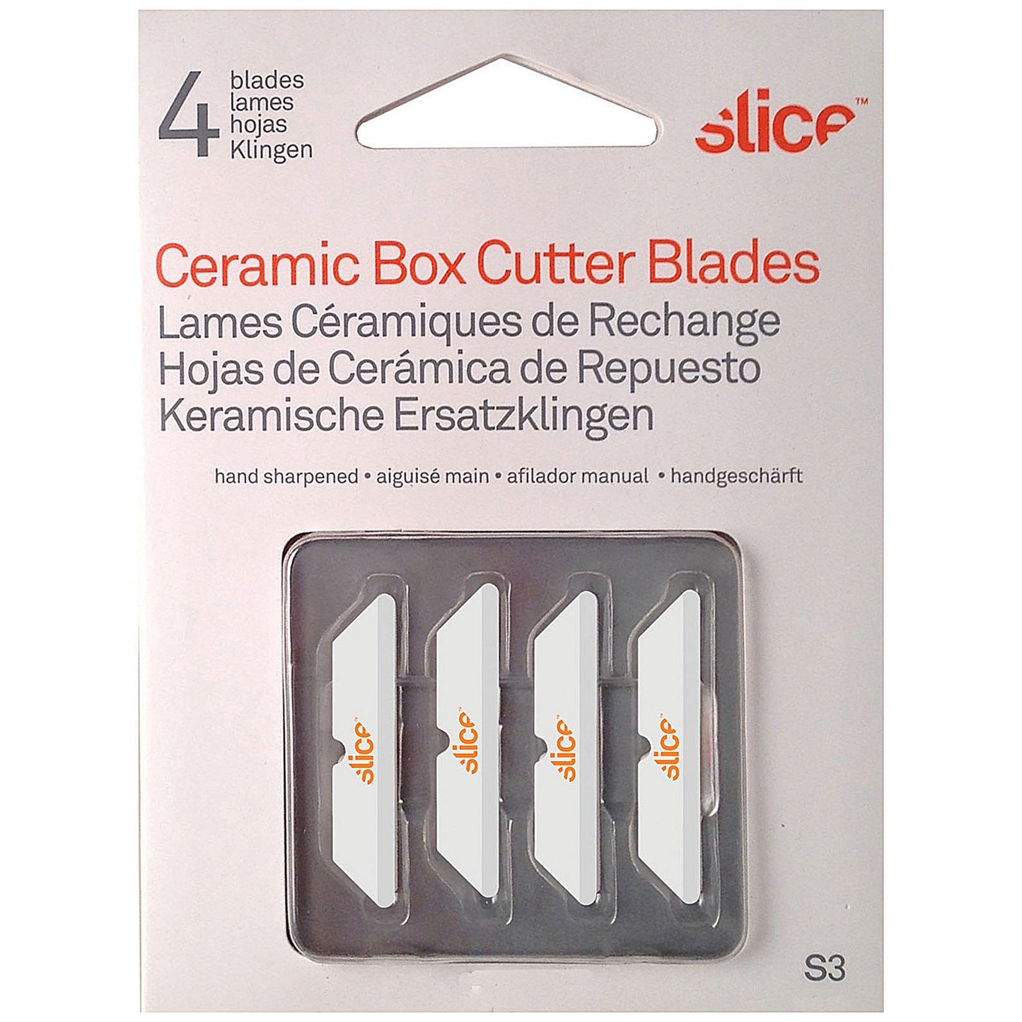 Slice Blades For Box Cutters, 34mm, Pack of 4