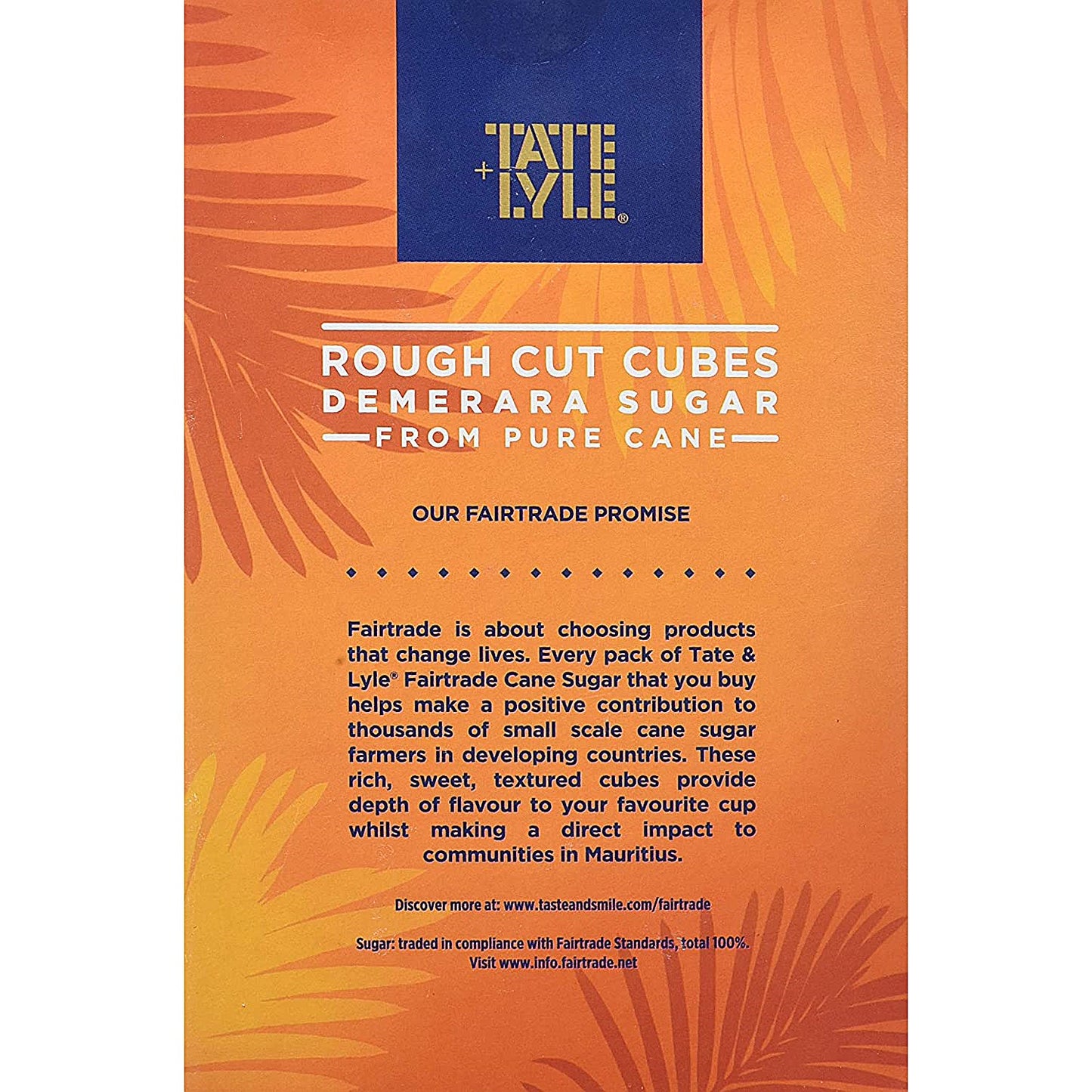 Tate & Lyle Rough-Cut Demerara Sugar Cubes, 1kg