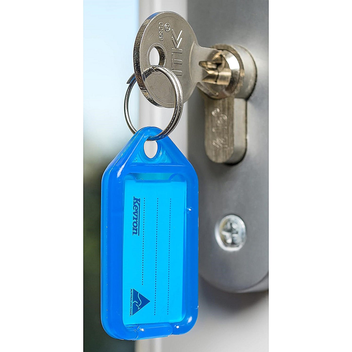 Kevron Plastic Clicktag Key Tag, Blue, Pack of 100