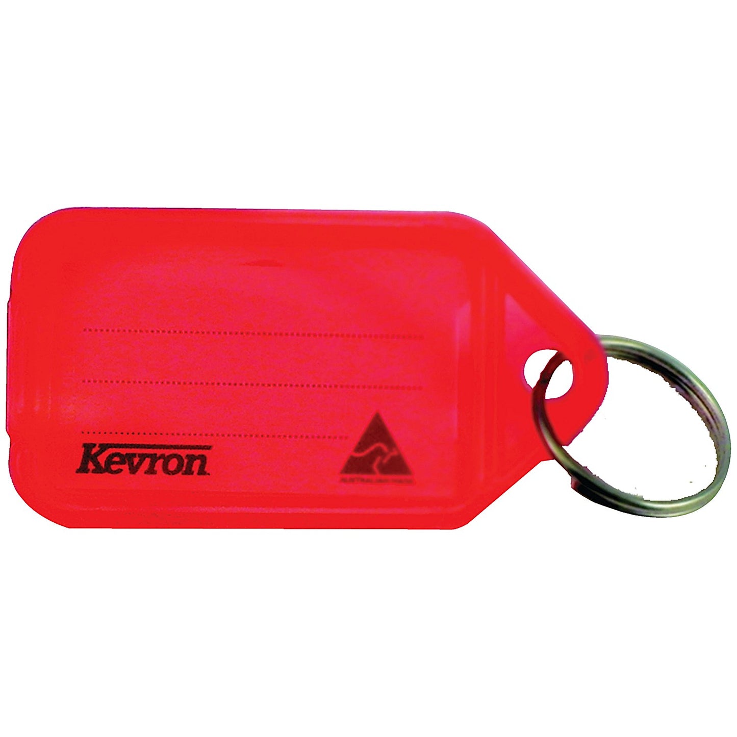 Kevron Plastic Clicktag Key Tag, Red, Pack of 100