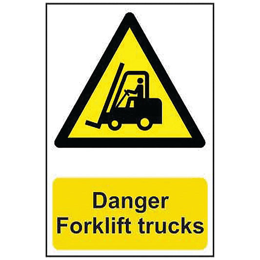 Spectrum Safety Sign Danger Forklift Trucks, 400x600mm, PVC Easy2Order : SPT14095