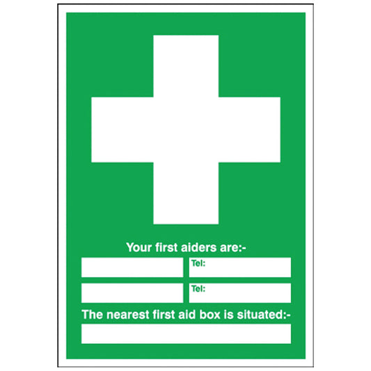 Safety Sign First Aid, 600x450mm, PVC