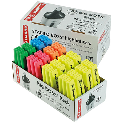 Stabilo Boss Original Highlighter Assorted (Pack of 48)