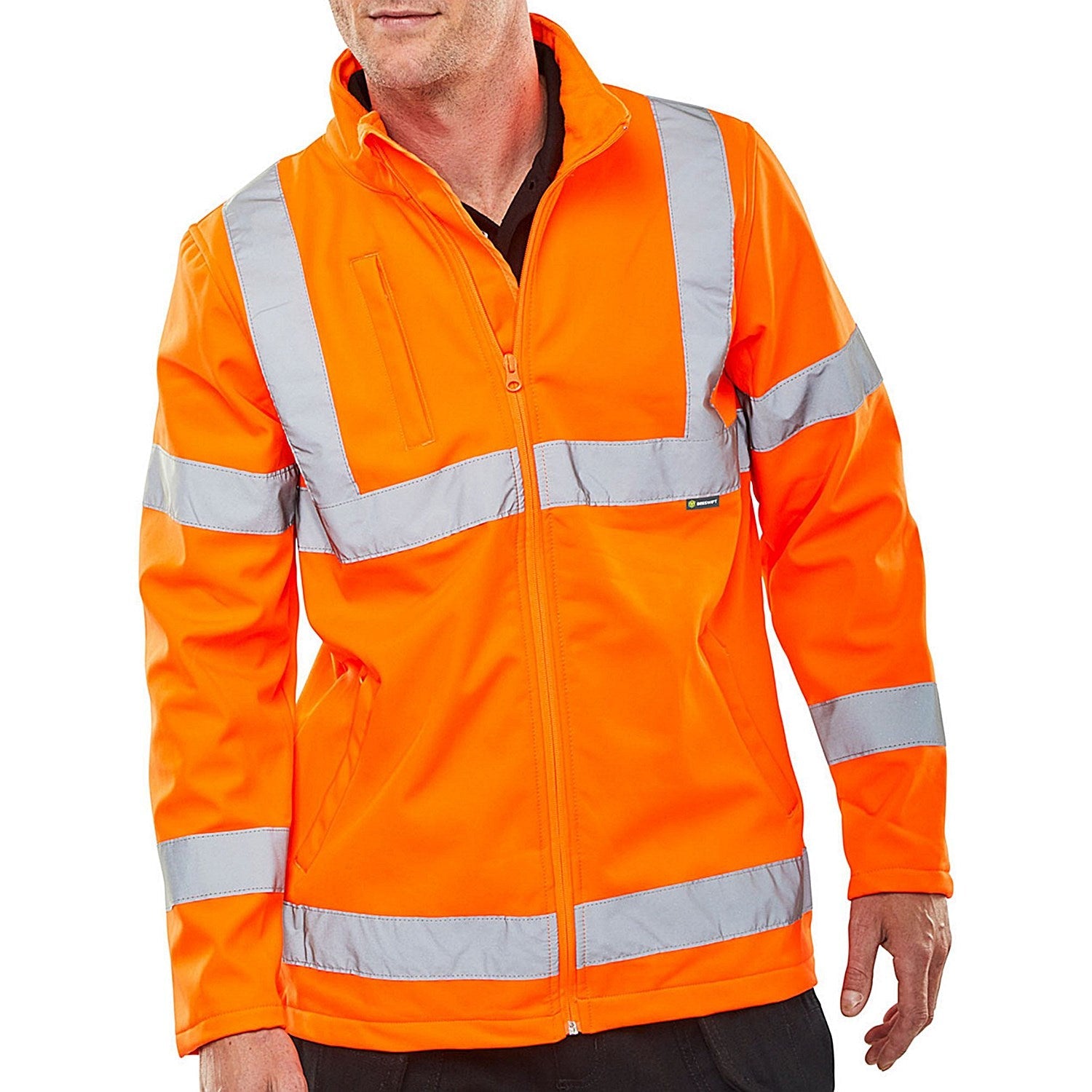 Beeswift Soft Shell Hi-Viz En20471 Jacket, Orange, Large Easy2Order : SS20471ORL