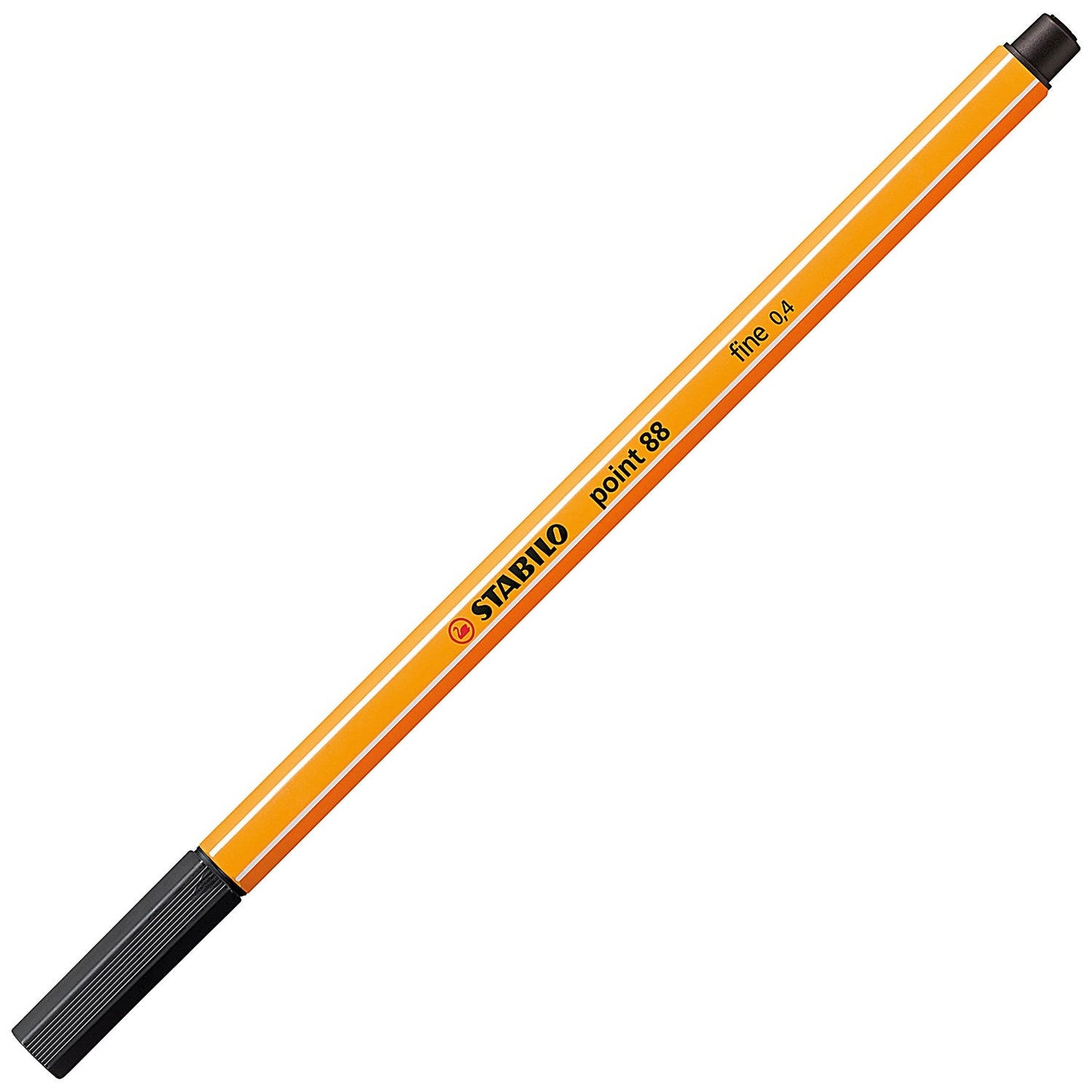Stabilo Point 88 Fineliner Pen, 0.4mm Line, Black, Pack of 10
