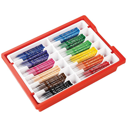 Stabilo Trio A-Z Felt Tip Colour Pens Classpack Gratnell Tray Assorted (Pack of 144)