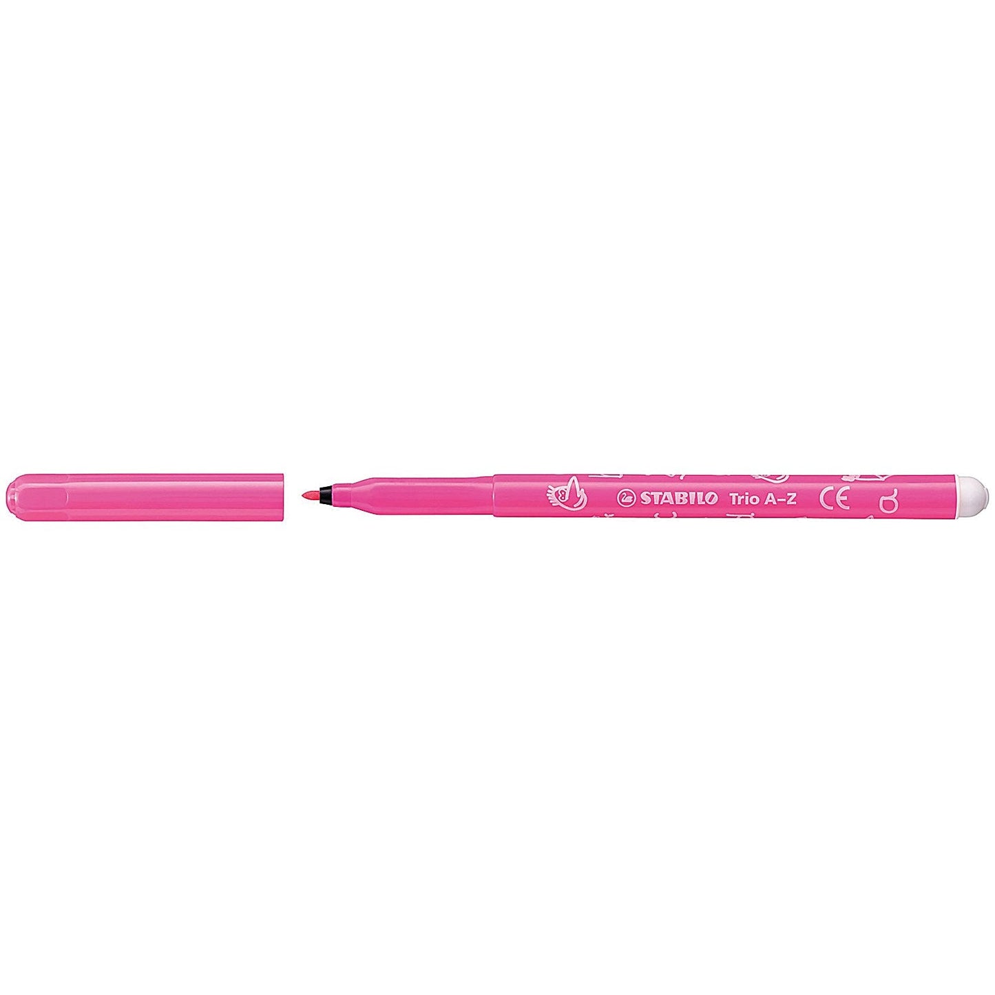 Stabilo Trio A-Z Felt Tip Colour Pens Classpack Gratnell Tray Assorted (Pack of 144)