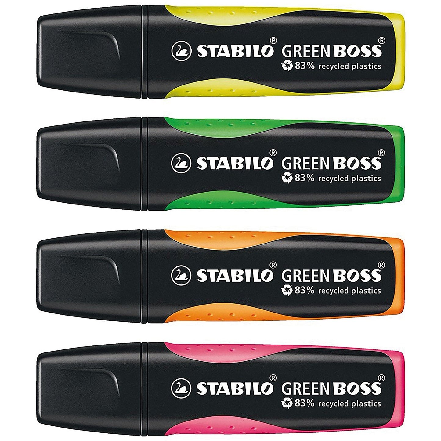 Stabilo Green Boss Highlighter Assorted (Pack of 4)
