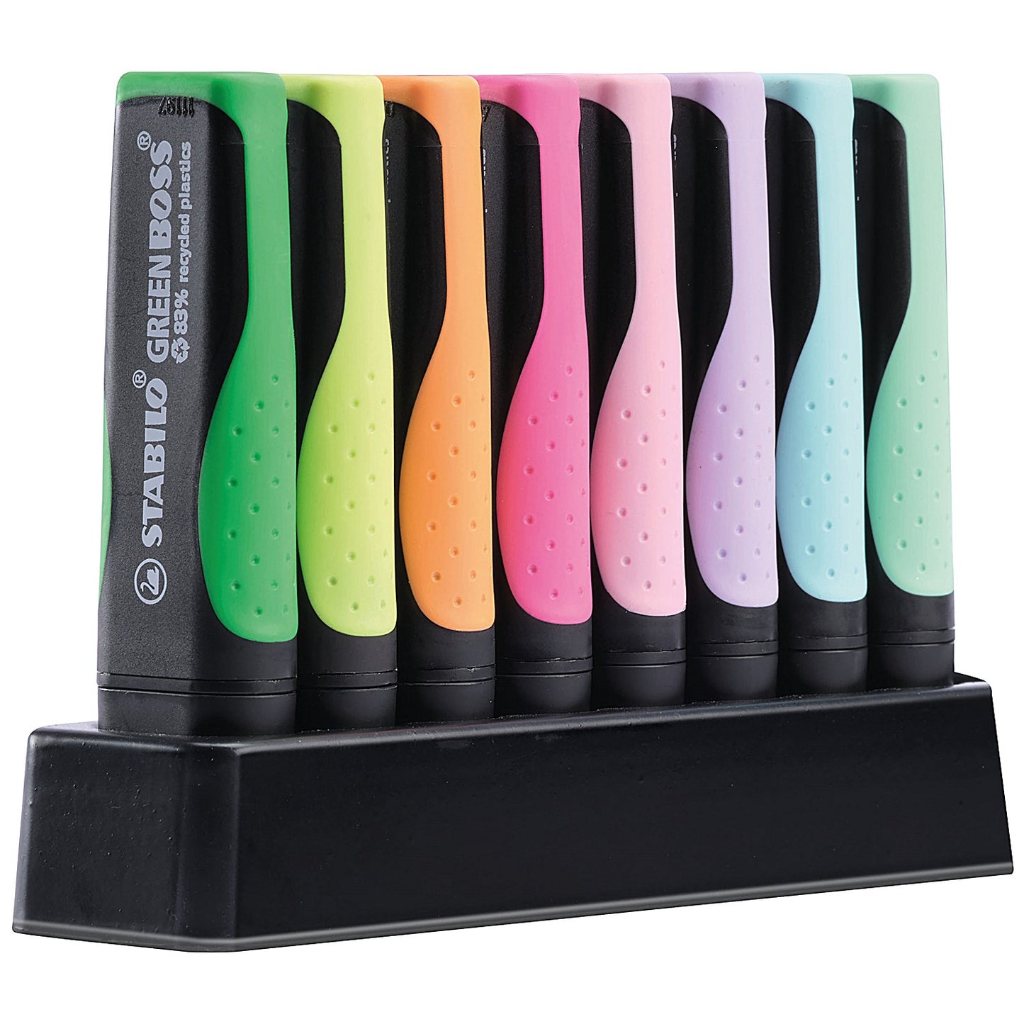 Stabilo Green Boss Highlighter Desk Set, Assorted, Pack of 8