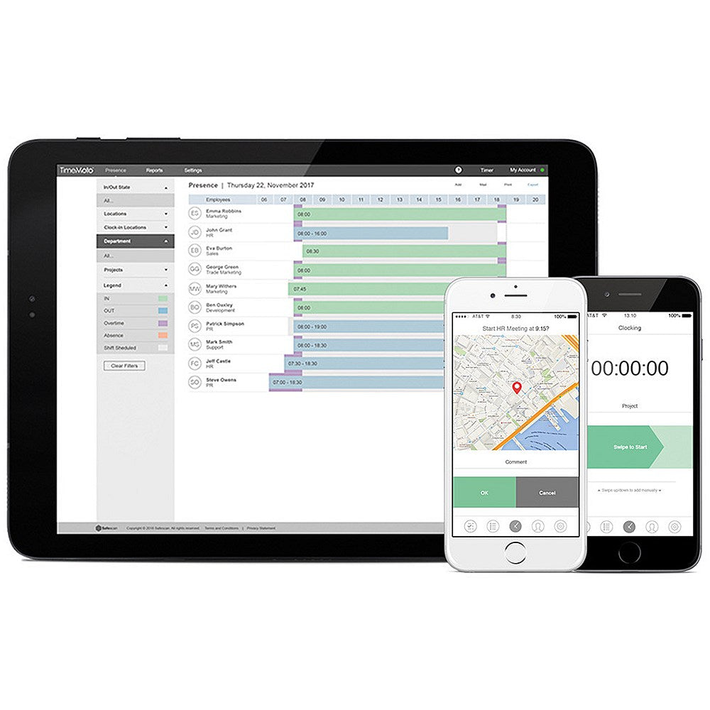 Safescan TimeMoto TM-616 Clocking In System with RFID Sensor
