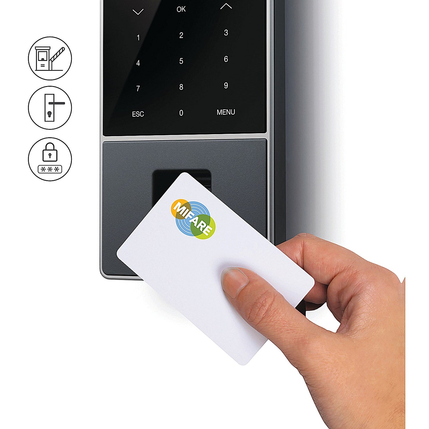 Safescan TimeMoto TM-828 SC Clocking In System with Mifare RFID and Fingerprint Sensor