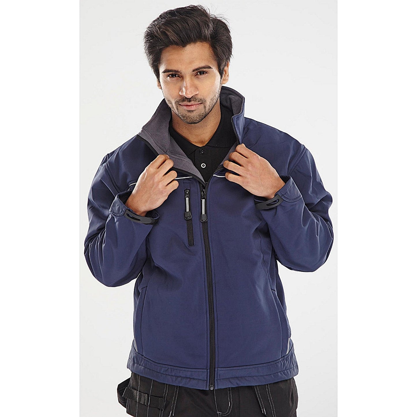 Beeswift Soft Shell Jacket, Navy Blue, XL