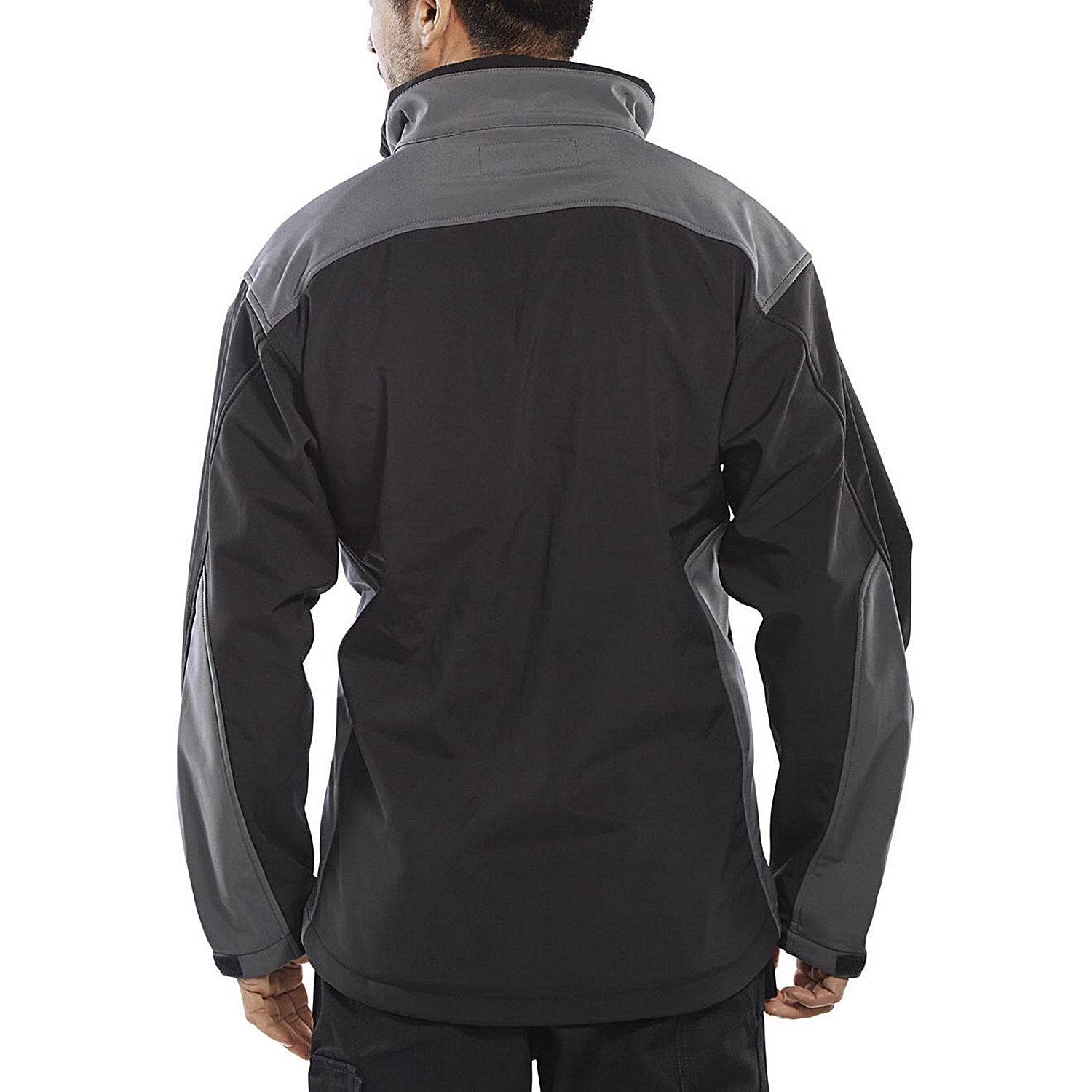 Beeswift Soft Shell Two-Tone Jacket, Black & Grey, Small Easy2Order : SSJTTBLGYS