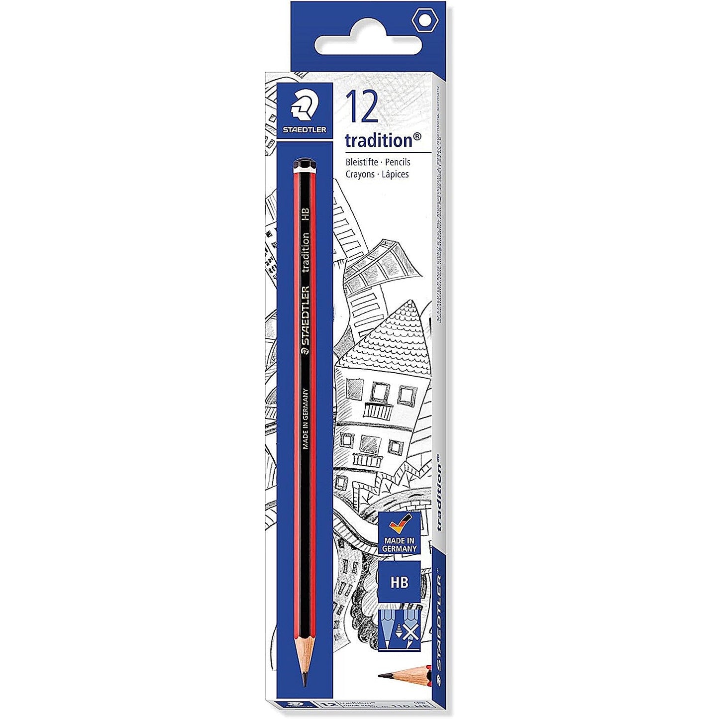 Staedtler Tradition 110 HB Pencil, Pack of 12 Easy2Order : ST10496