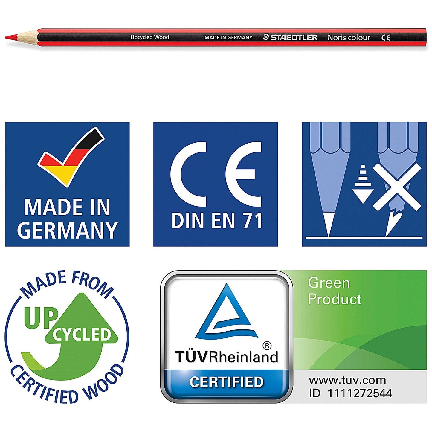 Staedtler Noris Colour Colouring Pencils, 12 Pencils Per Pack, Assorted, Pack of 10 Easy2Order : ST18552