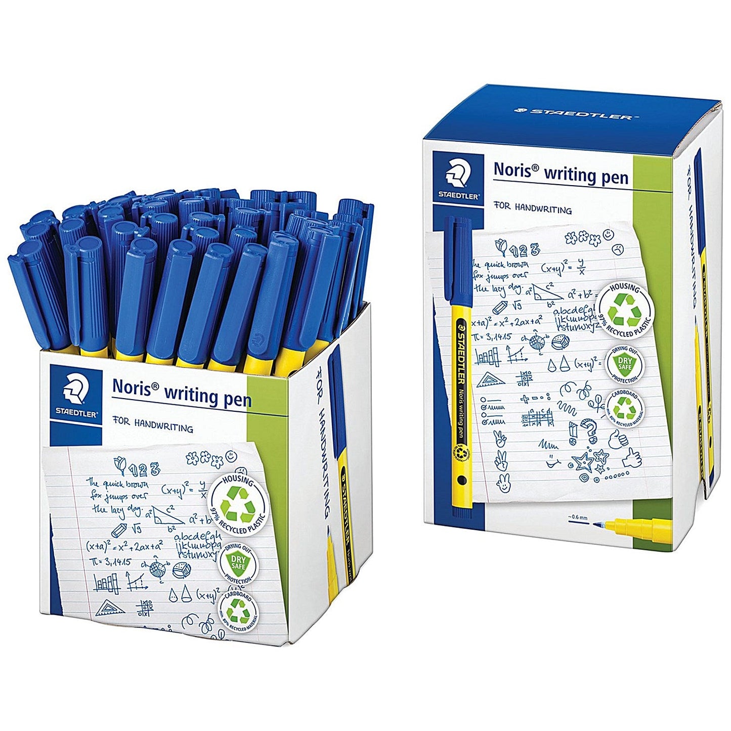 Staedtler Noris 307 Writing Pen Blue (Pack of 50)