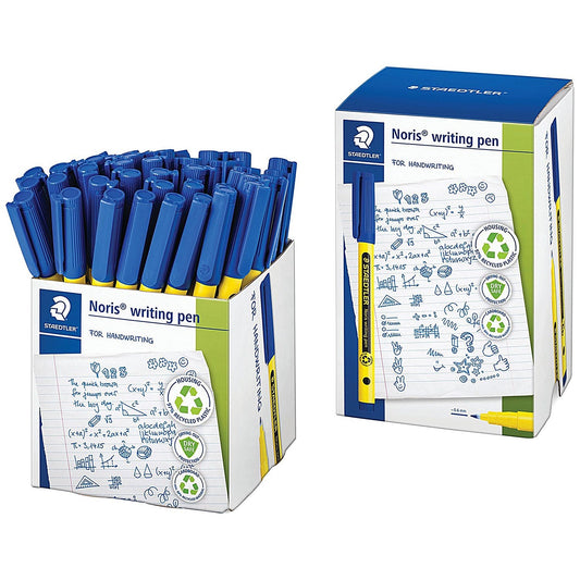 Staedtler Noris 307 Writing Pen Blue (Pack of 50)