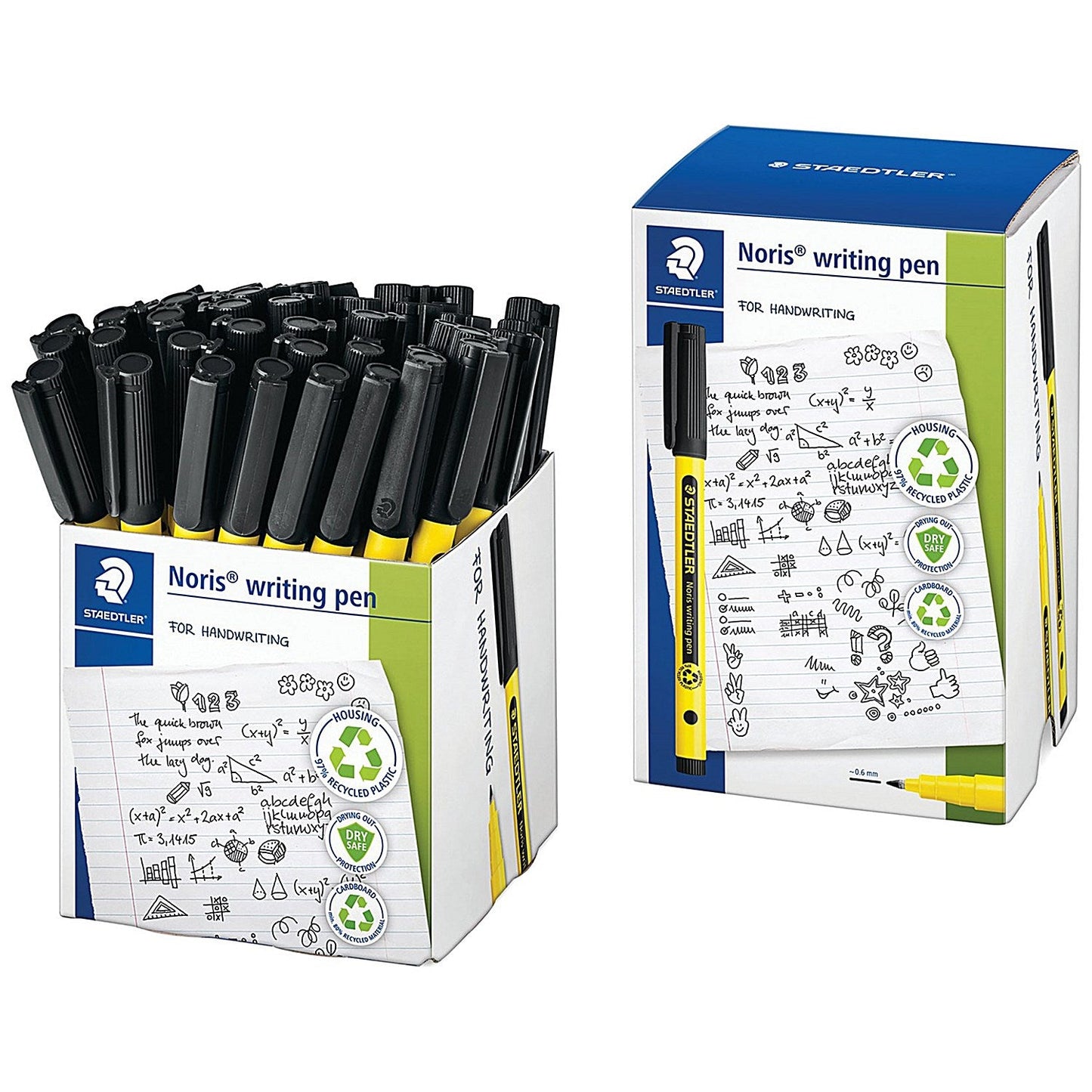 Staedtler Noris 307 Writing Pen Black (Pack of 50)