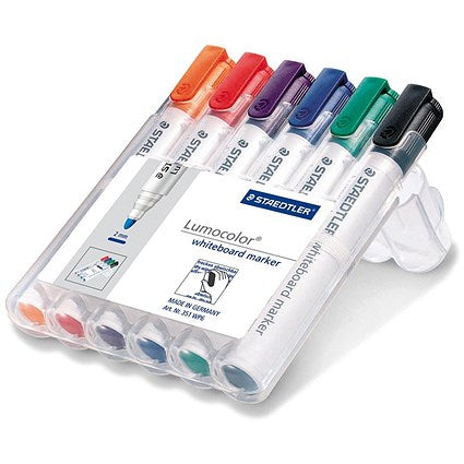 Staedtler 351 White Board Marker, Assorted, Pack of 6
