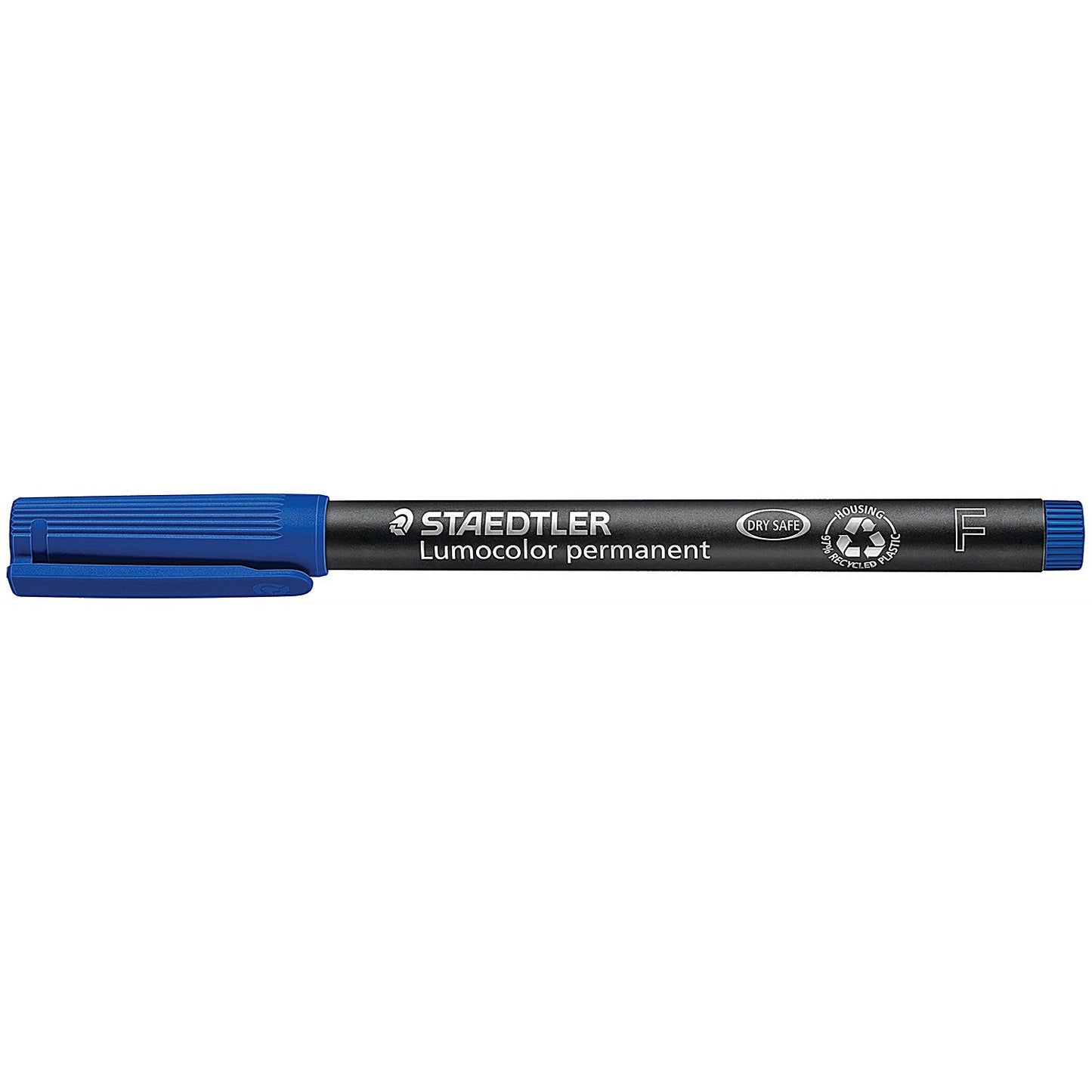 Staedtler 318 Lumocolor Permanent Pen, Fine, Blue, Pack of 10