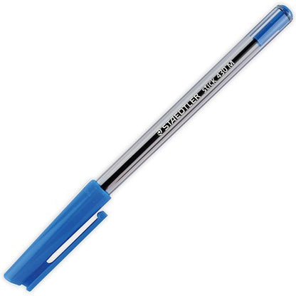 Staedtler Stick 430 Ballpoint Pen, Medium, Blue, Pack of 10
